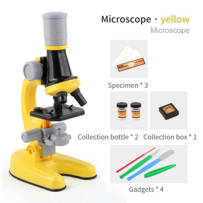 Children Biological Optical Microscope LED Student Educational Toys