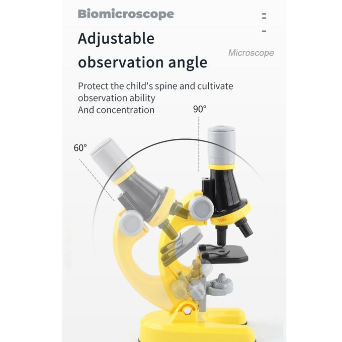 Children Biological Optical Microscope LED Student Educational Toys