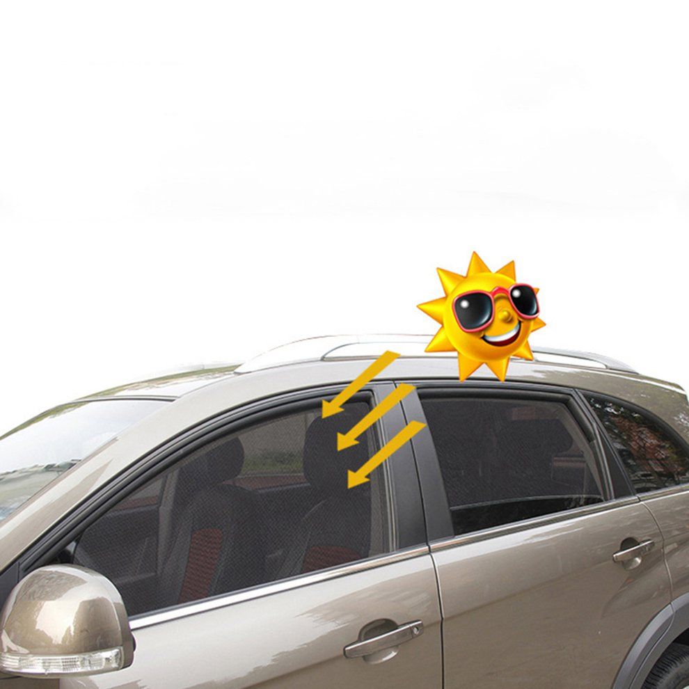 Magnetic Car Sun Shade UV Protection Car Curtain Car Window Sunshade Side Silver