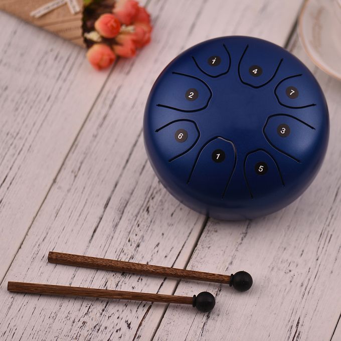 5.5 Inch Mini 8-Tone Steel Tongue Drum C Key Percussion
