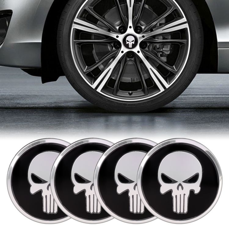 4 PCS Wheel Hub Decorative Sticker, Diameter: 5.8cm
