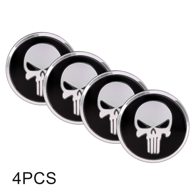4 PCS Wheel Hub Decorative Sticker, Diameter: 5.8cm