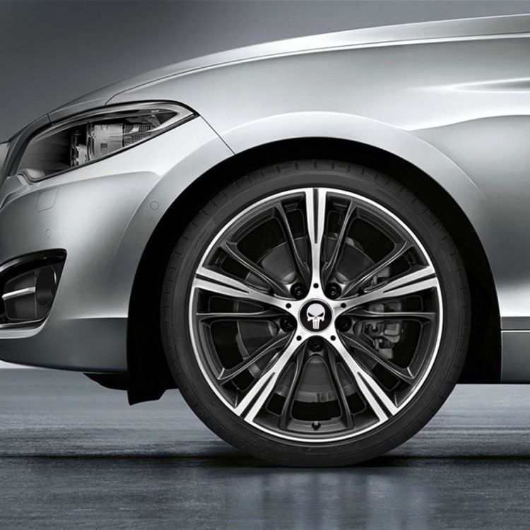 4 PCS Wheel Hub Decorative Sticker, Diameter: 5.8cm