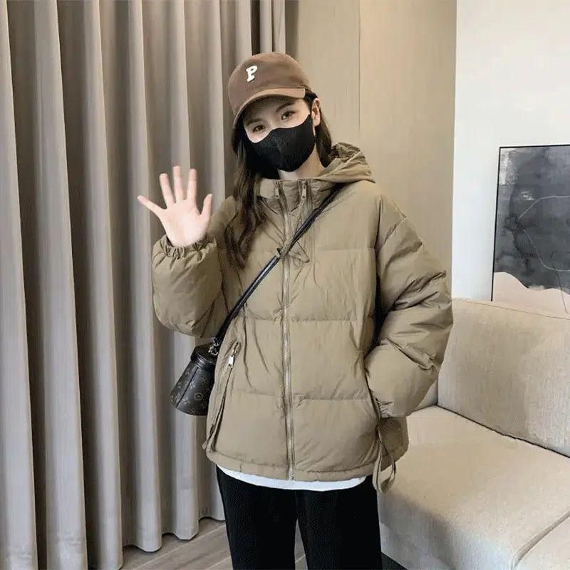 down Cotton-Padded Coat for Women Loose Cotton Jacket 2023 New Short Winter Large Size Thickened Coat Woman Cotton Dress Trendy