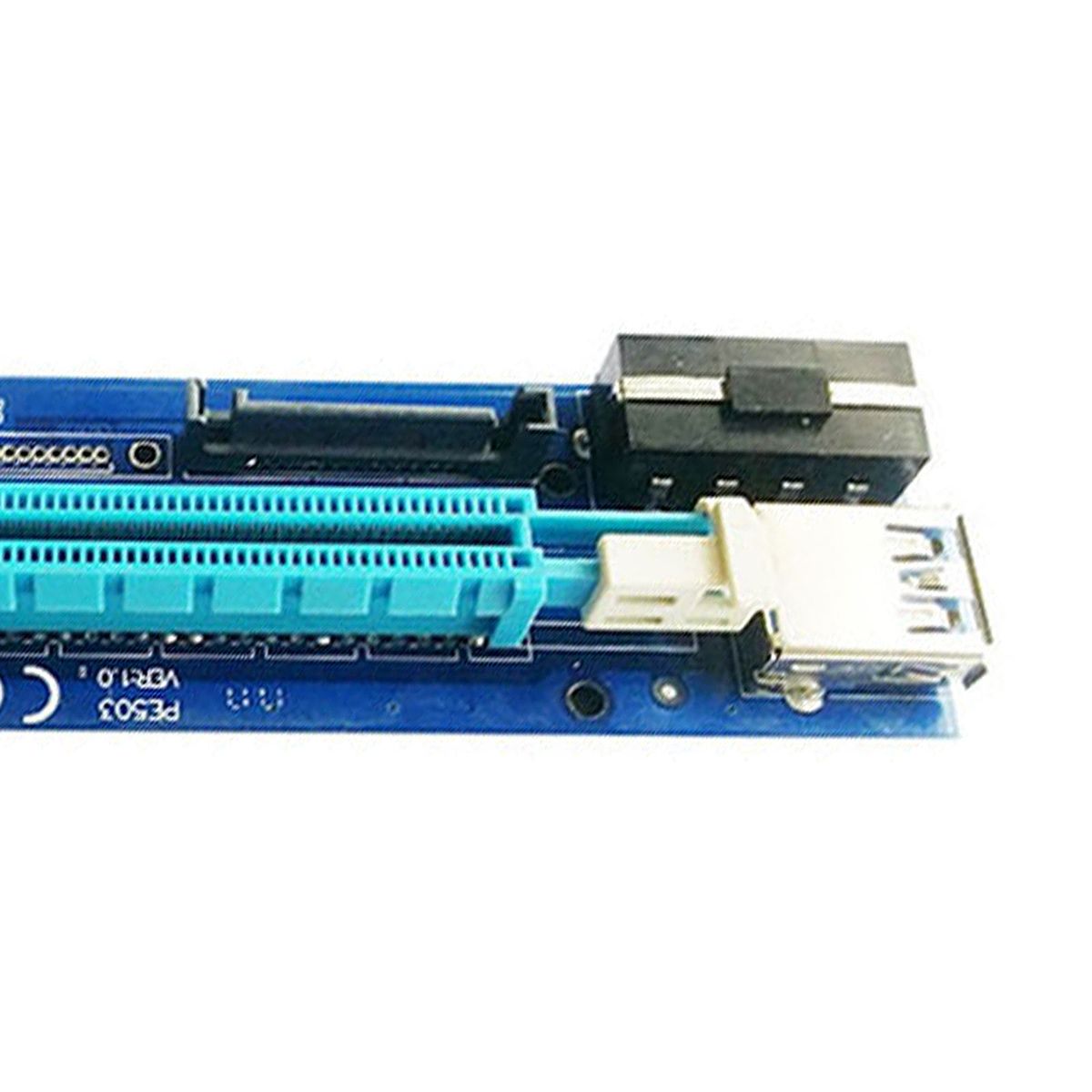 PE503 -E GPU Riser Card 4PIN+ Adapter  Power For Bitcoin