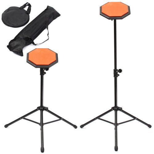 12 INCH  Rubber H Dumb Drum Practice Pads Stand And Drum S