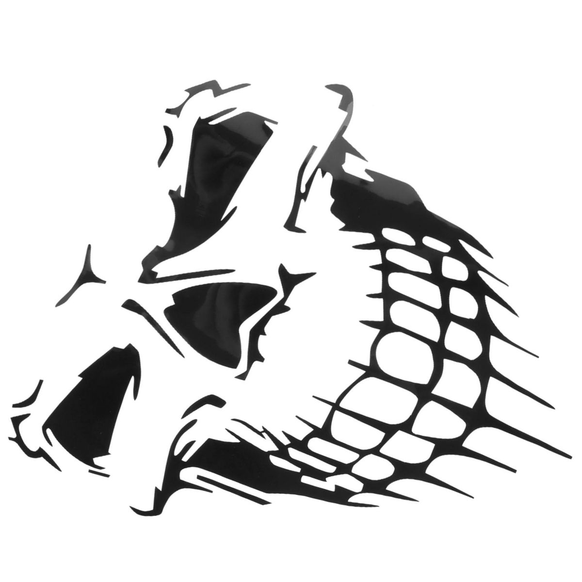 Car Sticker Car Tattoo Skeleton Decorative Sticker (Black)