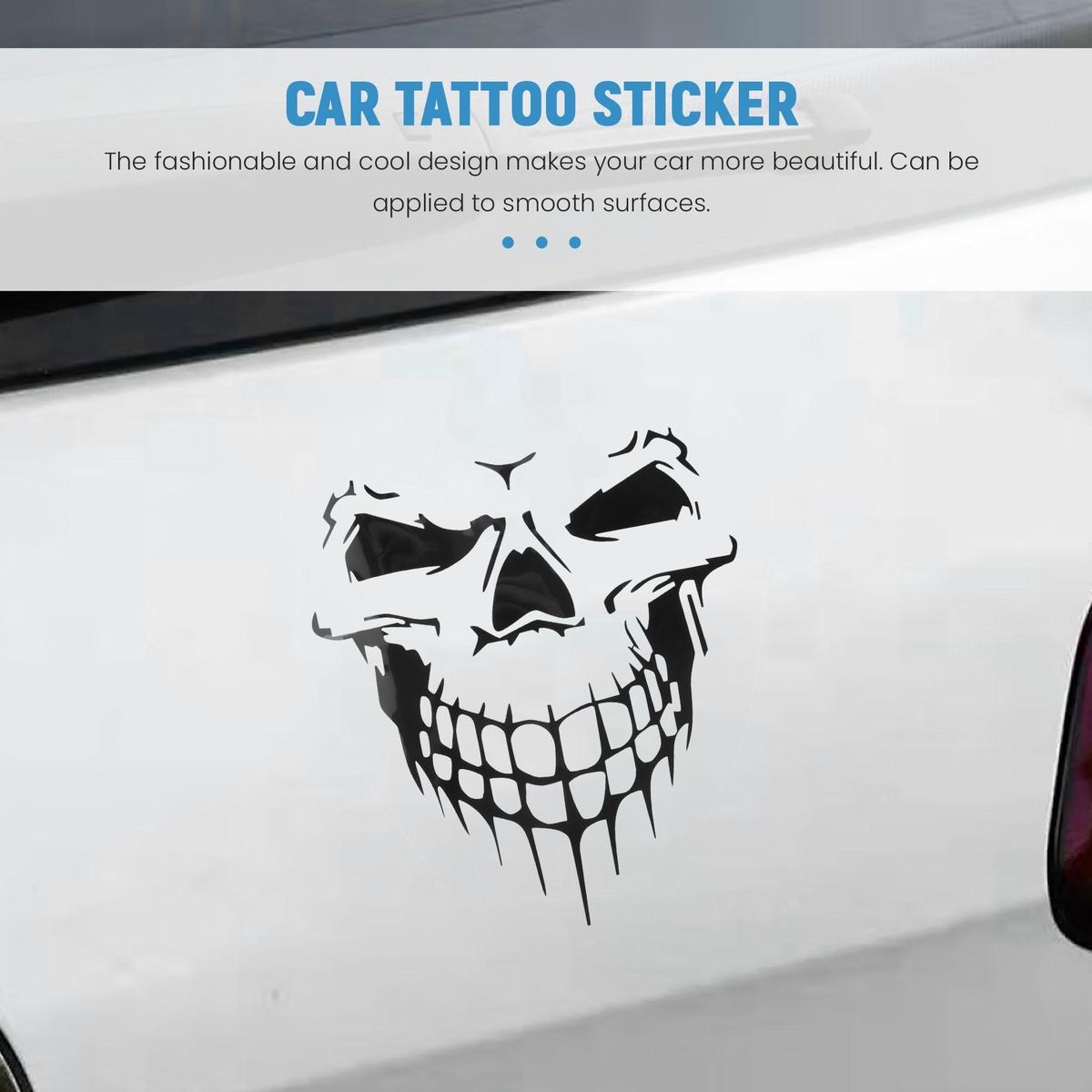 Car Sticker Car Tattoo Skeleton Decorative Sticker (Black)