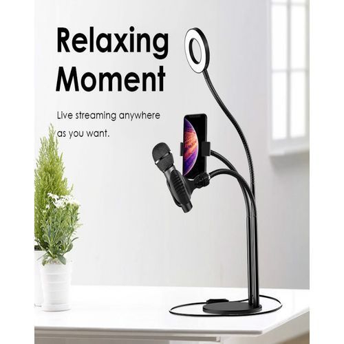 3 In 1 Selfie Ring Light With Flexible Mobile Phone Holder