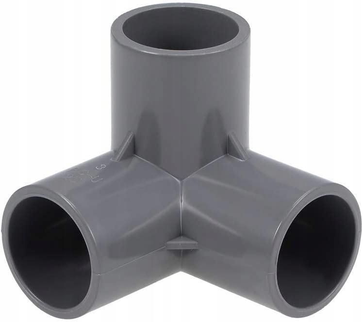 10pcs 3 Way Elbow PVC Pipe Fitting Furniture Grade 25mm Size Tee Corner Fittings