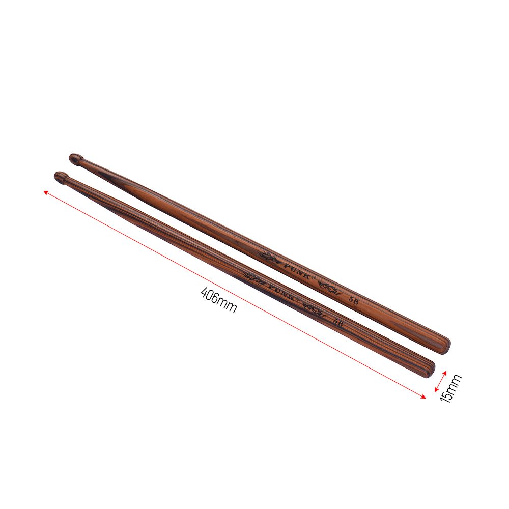 One Pair Of 5B Wooden Drumsticks Drum Sticks Maple Wood