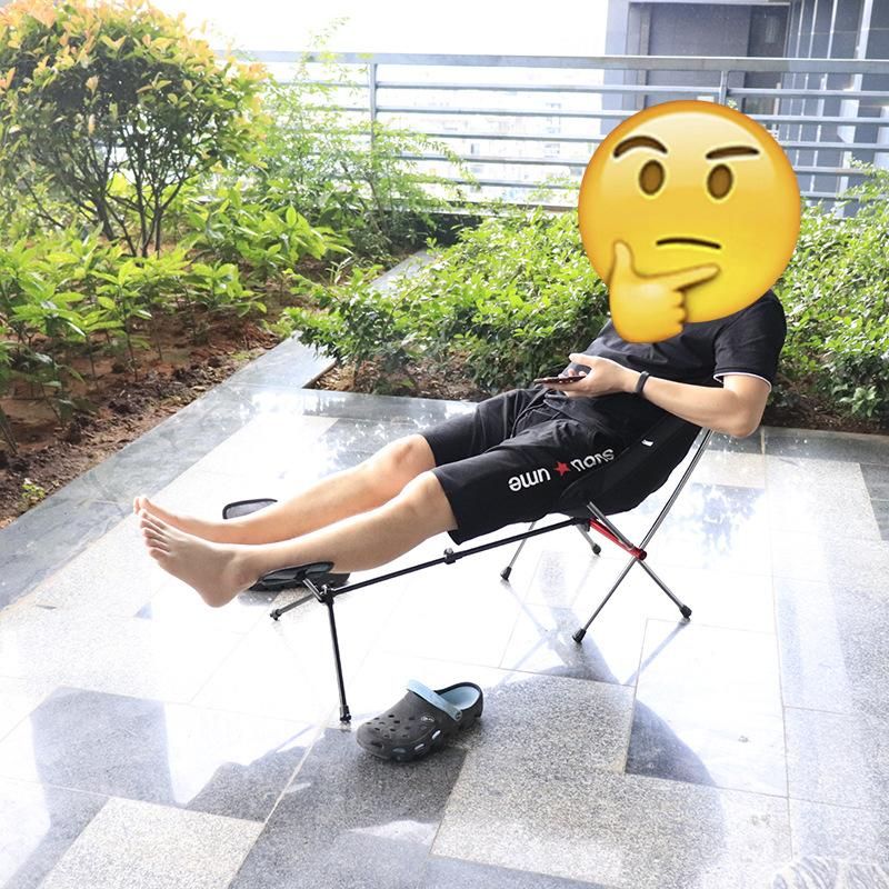 Moon chair foot mop pedal 18-30mm diameter tube universal recliner all aluminum alloy bracket chair like gray main picture