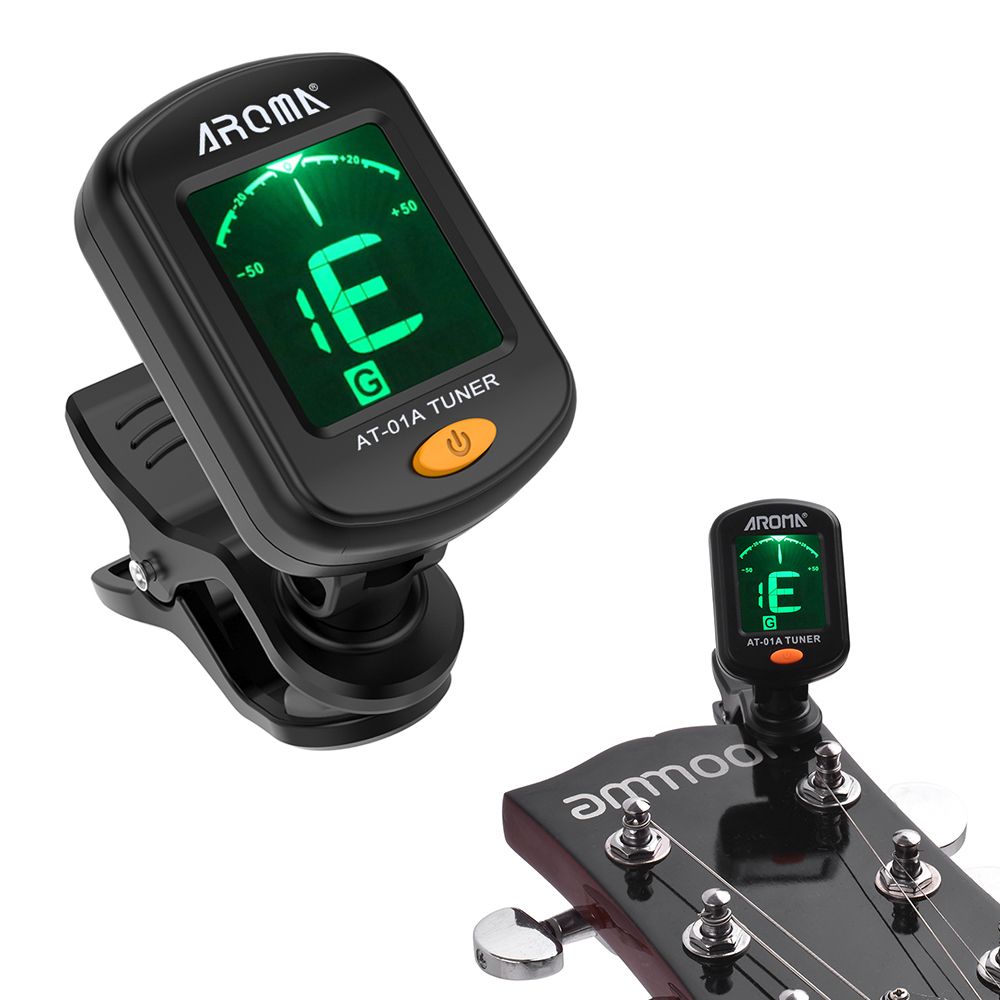 AT-01A Rotatable Clip-on Tuner LCD Display