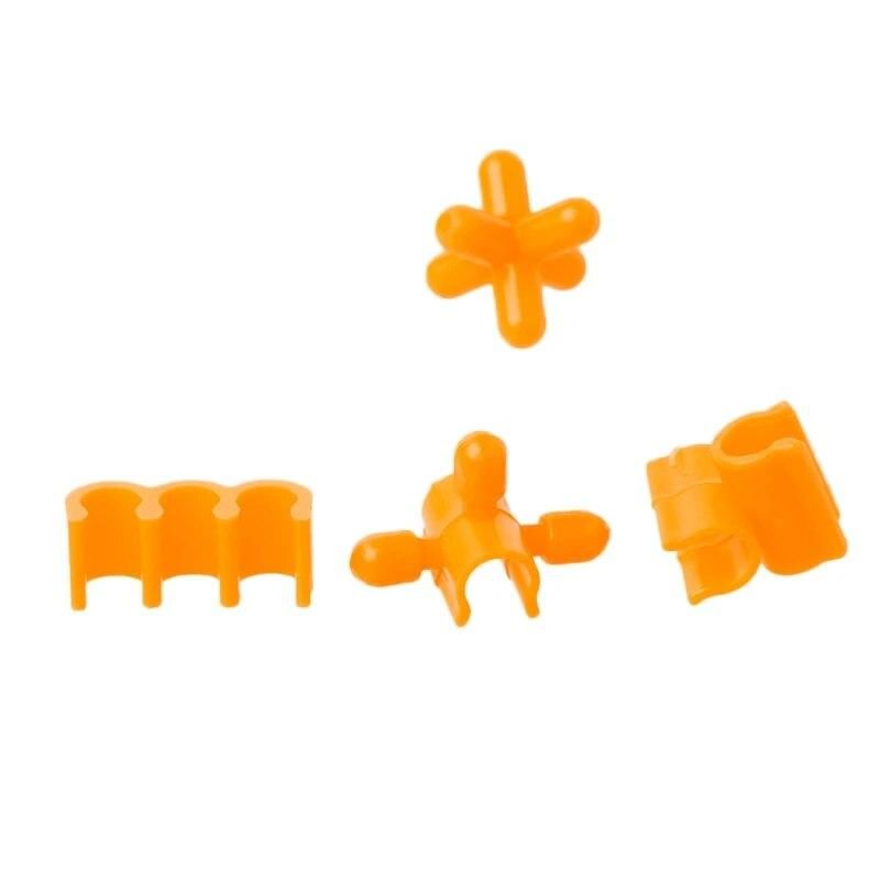100Pcs Colorful Plastic Straw Assembled Building Blocks Children Educational Toy