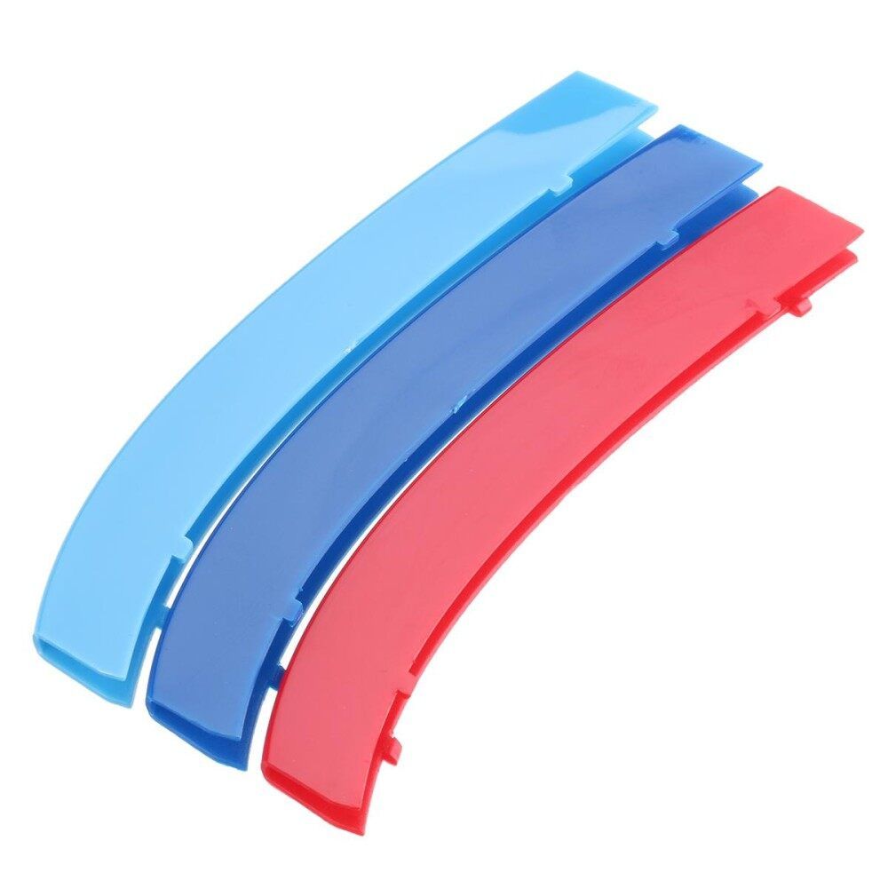3Pcs Tricolor Plastic Front Center Grille Cover Trim For BMW 5 Series E39 99-04