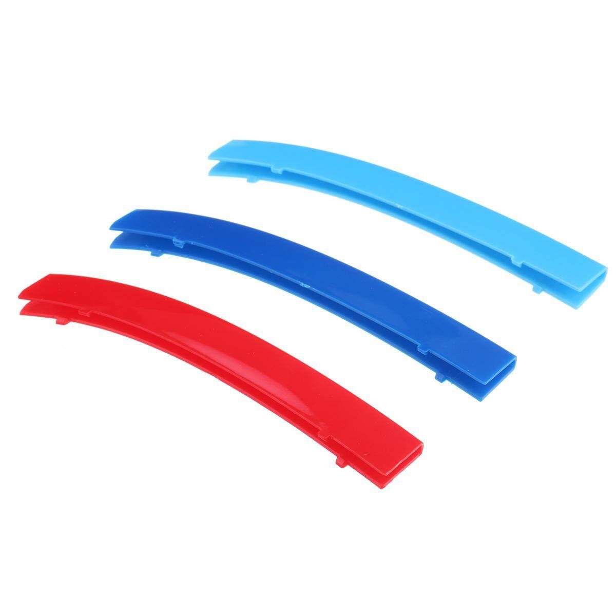 3Pcs Tricolor Plastic Front Center Grille Cover Trim For BMW 5 Series E39 99-04