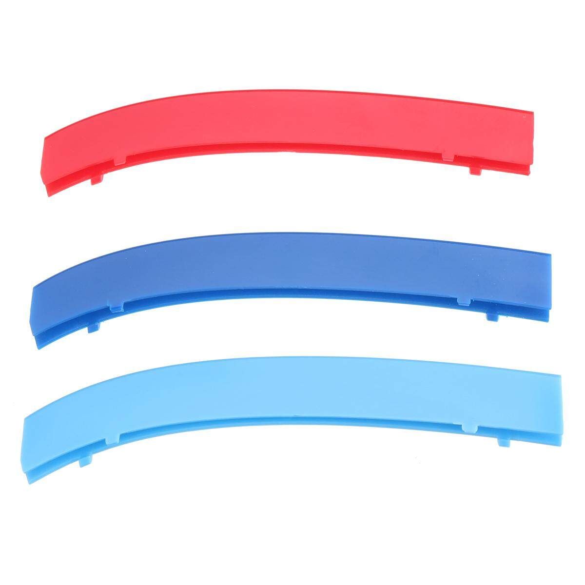 3Pcs Tricolor Plastic Front Center Grille Cover Trim For BMW 5 Series E39 99-04