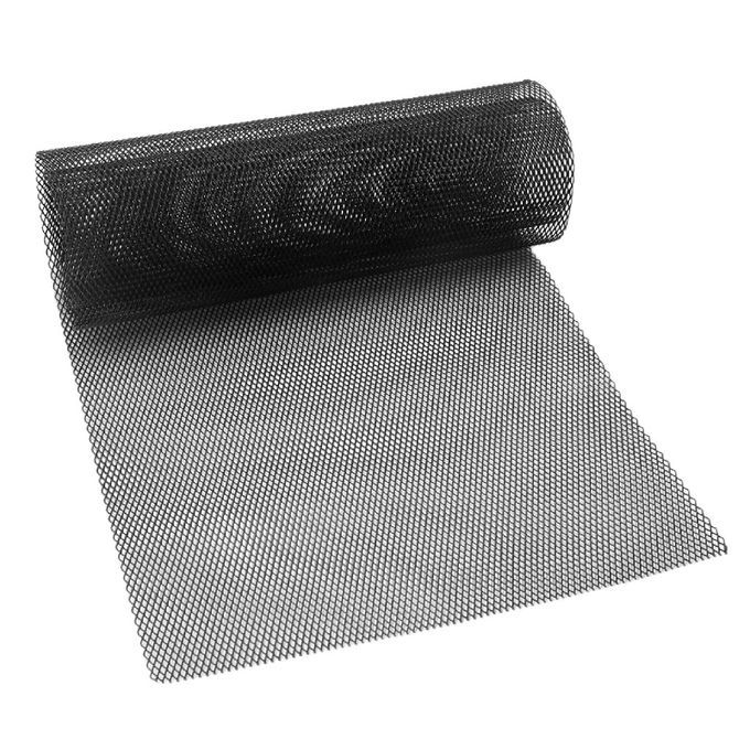 Universal Car Mesh Sheet Aluminium Alloy 6x12mm-Black