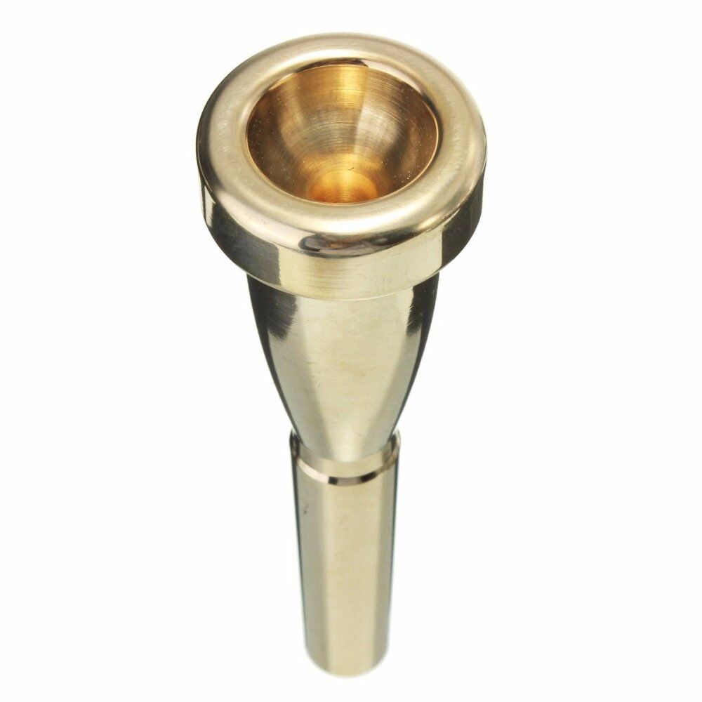 1PC Gold Copper Bullet-Shape Mouthpiece Tone Trumpet 7C Size For Yamaha Bach