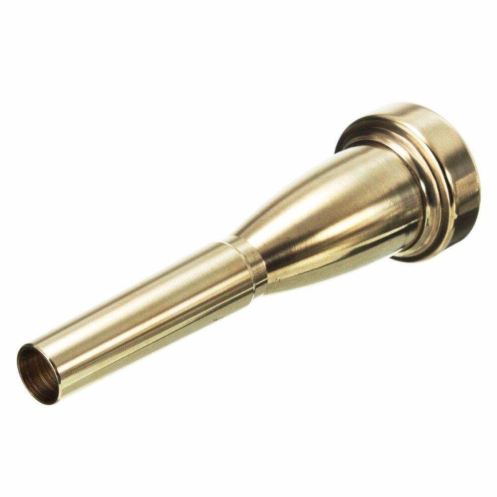 1PC Gold Copper Bullet-Shape Mouthpiece Tone Trumpet 7C Size For Yamaha Bach