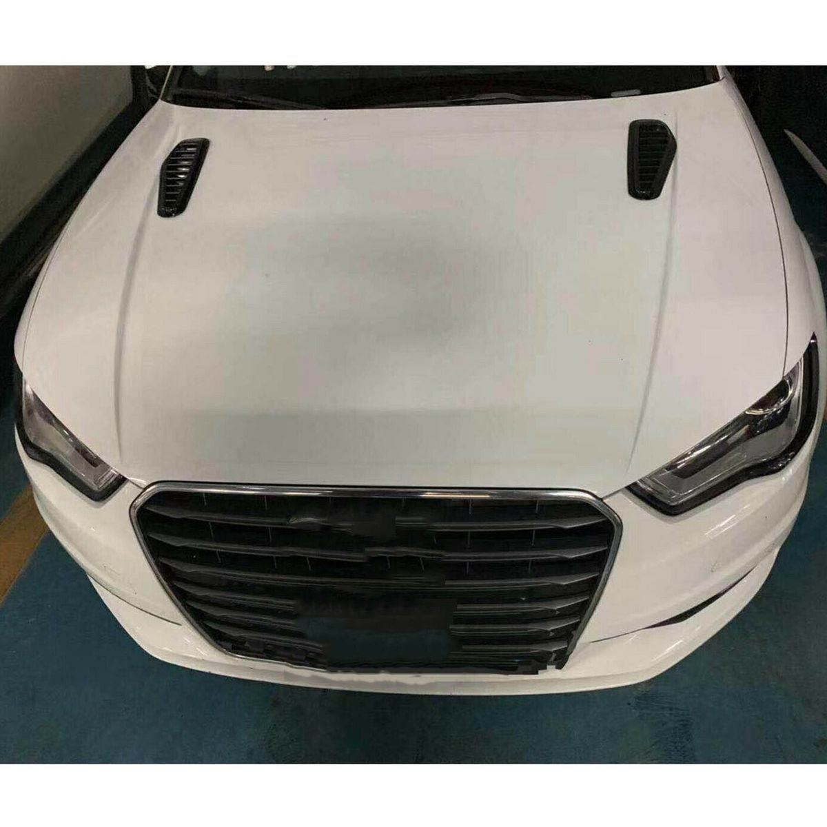 2Pcs Car Simulation Shark Air Vent Universal Glossy Black