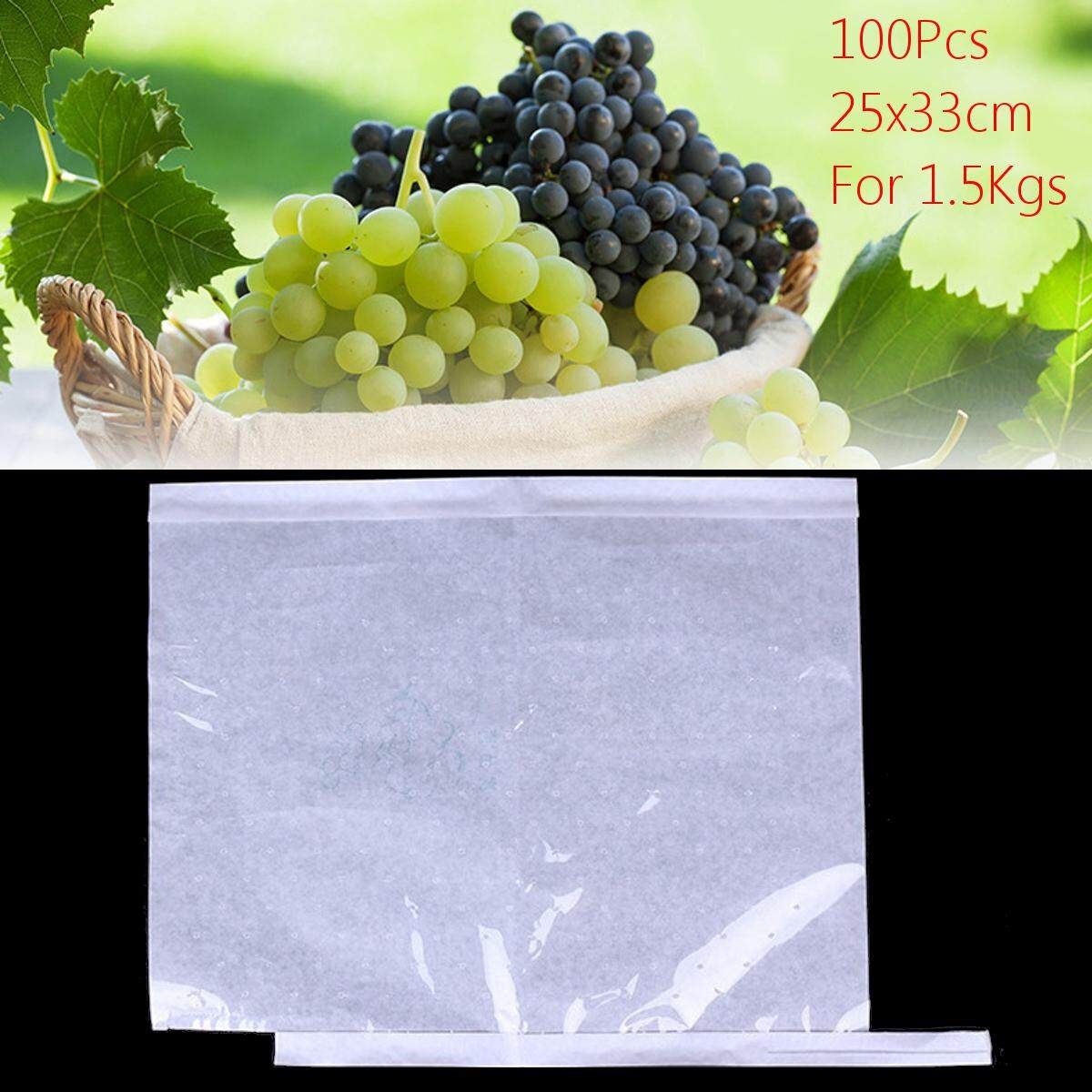 100pc Translucent Grape Bag Against Insect Pest Bird Fruit Protect Pouch