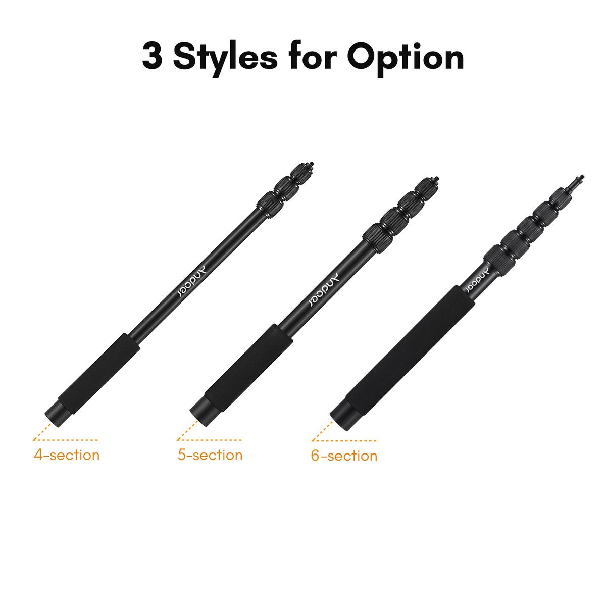 Handheld Microphone Boom Arm 4-Section Extendable