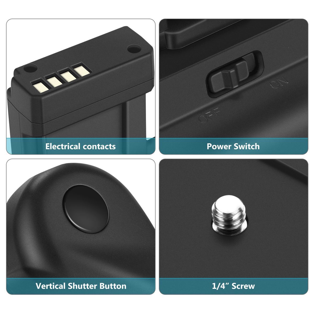 Vertical Camera Battery Grip Hold 2x LP-E10 For Canon EOS 1100D 1200D 1300D / Rebel T3 T5 T6