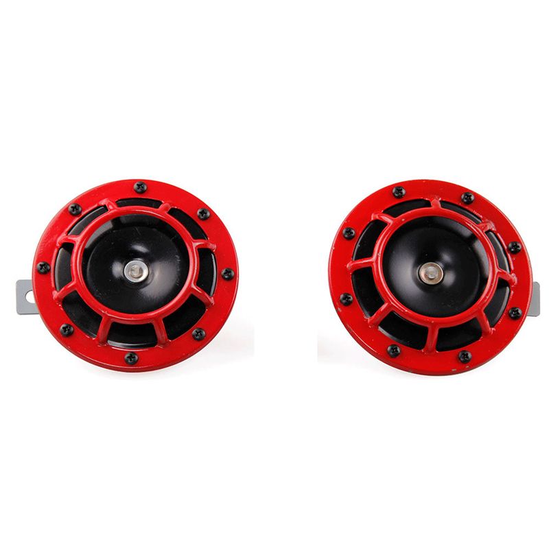 Red/Black 139Db  Multi-tone  Car Horn 12V  A Pair  For Subaru Impreza WRX Evo New