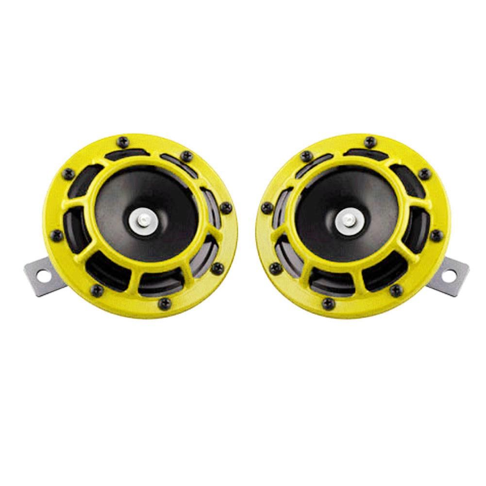 1 Pair 12V Waterproof Car SUV Truck High Low Tone Super Loud Horn Loudspeaker