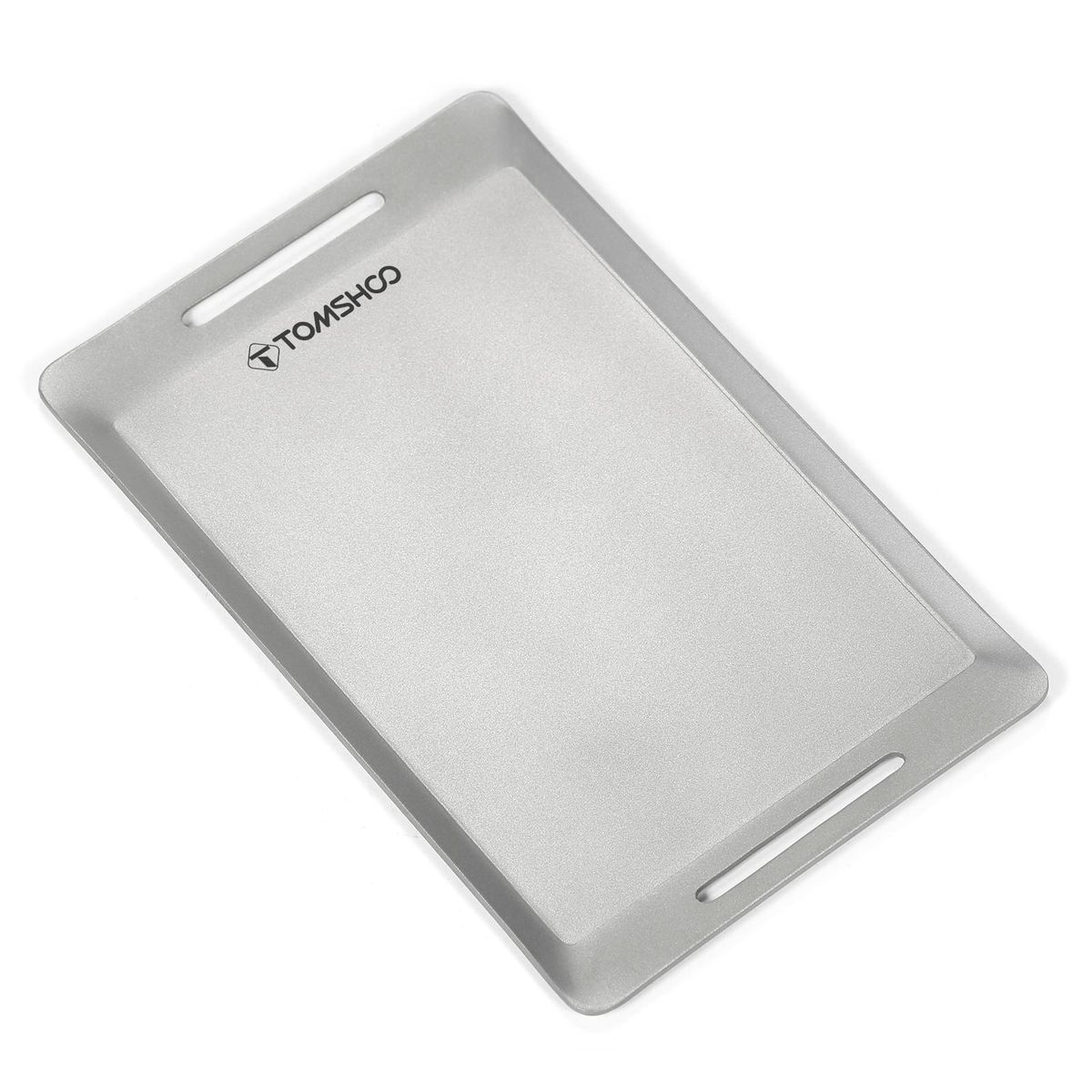 TOMSHOO Mini Stainless Steel Grill Pan Outdoor BBQ Picnic Grill Pan Cutting Chopping Board for Camping Backpacking Hiking