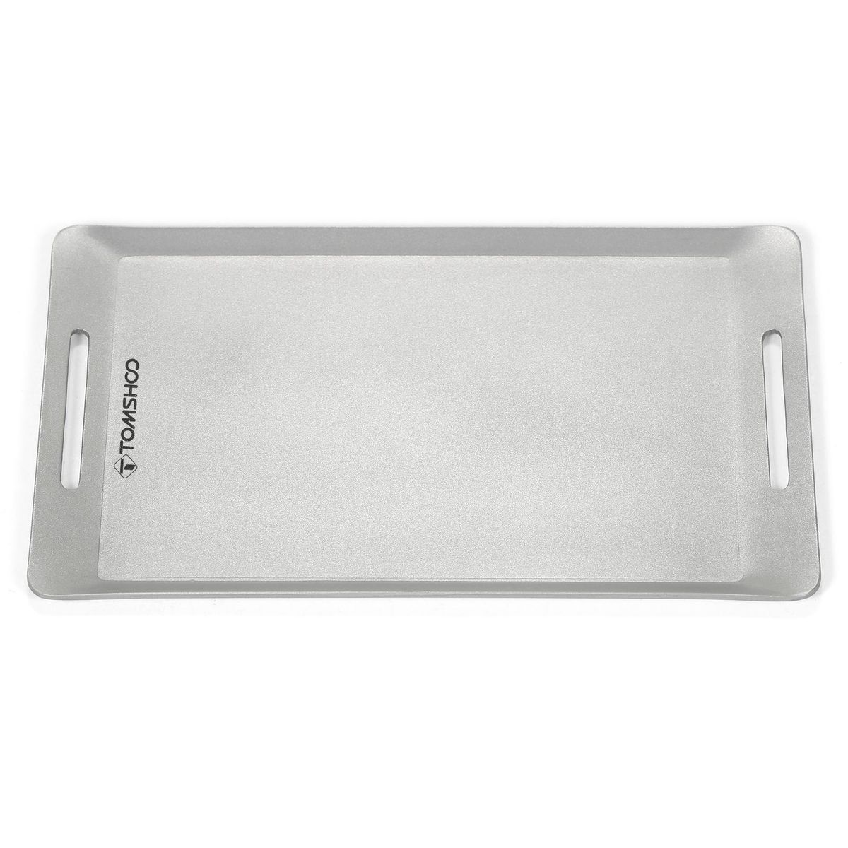 TOMSHOO Mini Stainless Steel Grill Pan Outdoor BBQ Picnic Grill Pan Cutting Chopping Board for Camping Backpacking Hiking