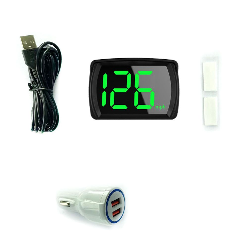 Car HUD Headup Display KM/H MPH GPS Digital Speedometer With
