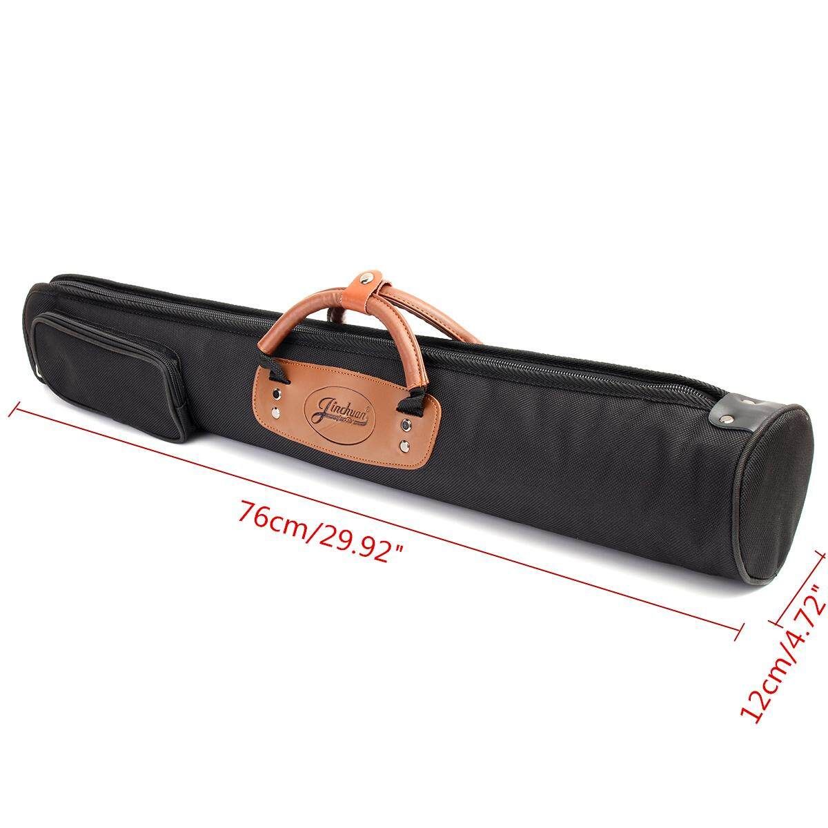 New Oxford Cloth Clarinet Oboe Straight Soprano Saxophone Sax Gig Bag Case Black