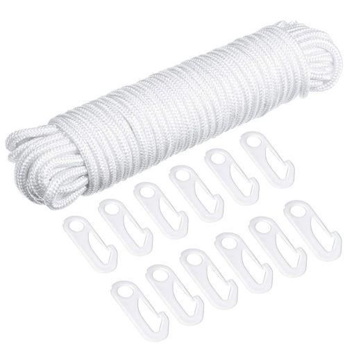 Flagpole Rope Clips String Flag Pole Hooks K