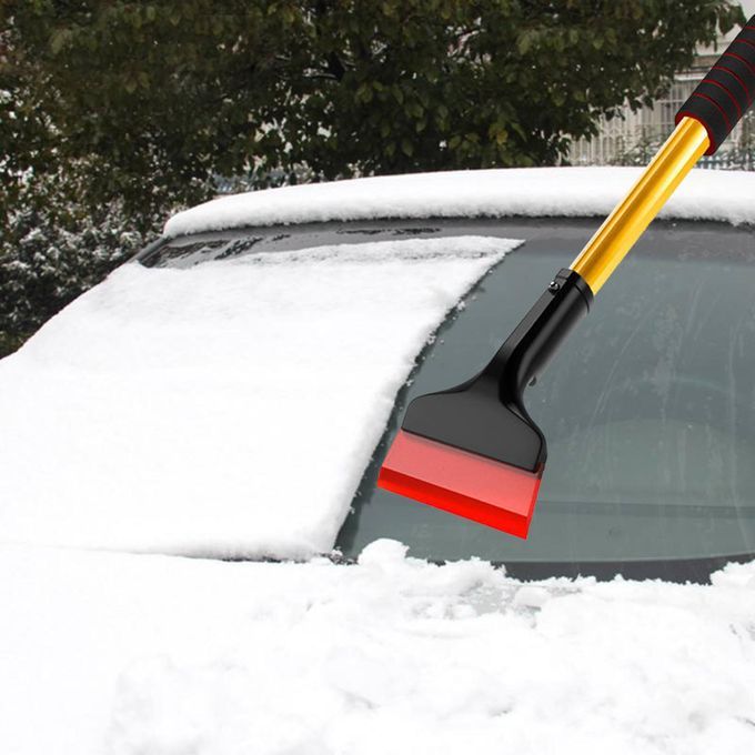 Car Ice Scraper Auto Truck SUV TPU Brush Windows Van Quick Clean