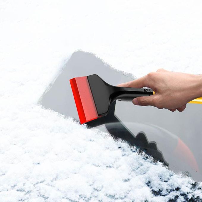 Car Ice Scraper Auto Truck SUV TPU Brush Windows Van Quick Clean