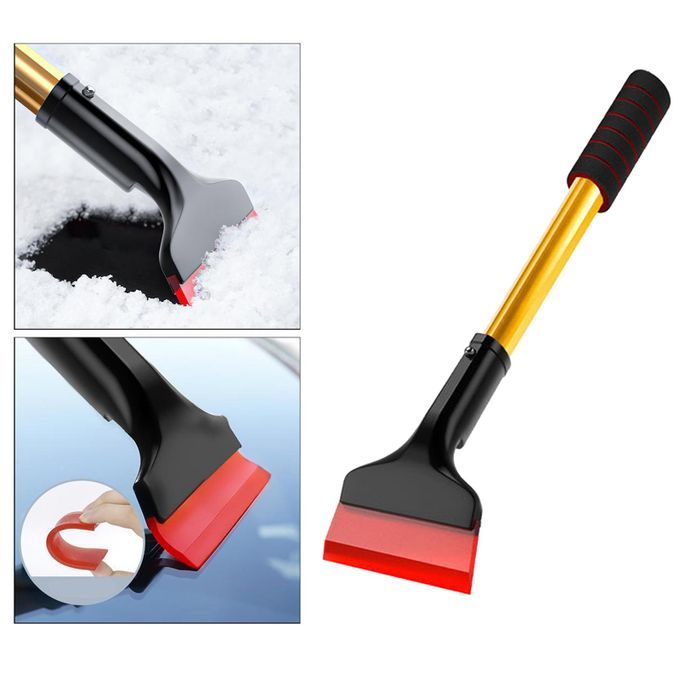 Car Ice Scraper Auto Truck SUV TPU Brush Windows Van Quick Clean