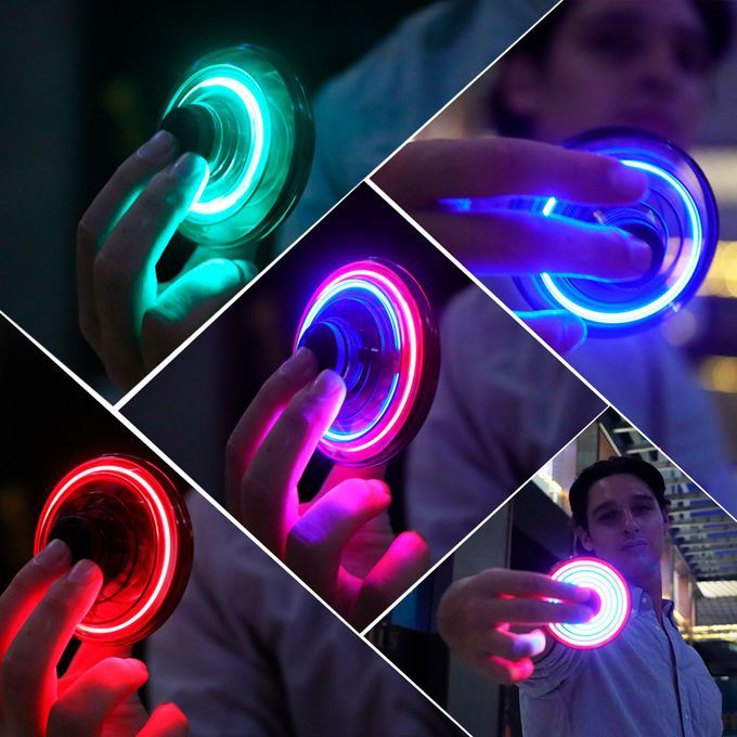 UFO Fingertip Upgrade Flying Spinner Decompression Toy For