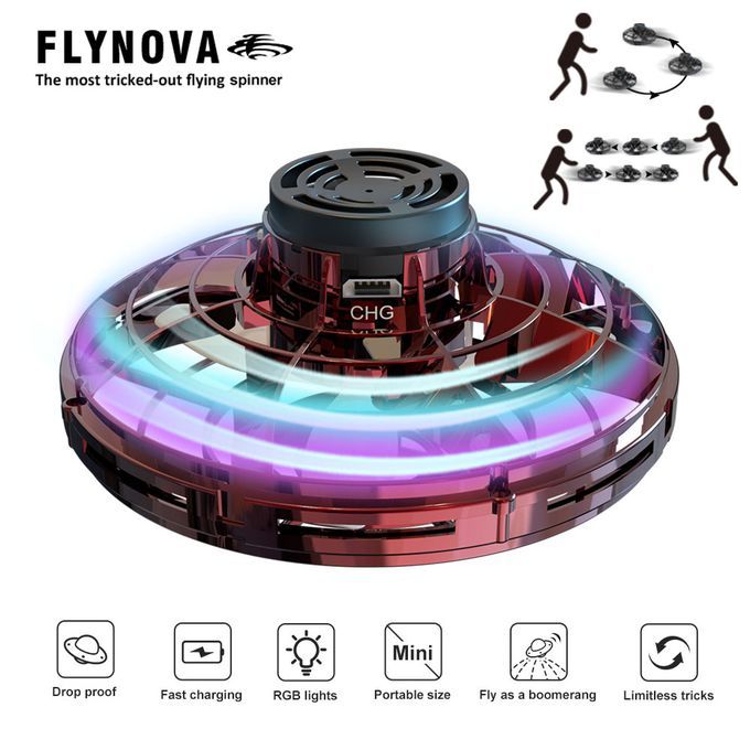 UFO Fingertip Upgrade Flying Spinner Decompression Toy For