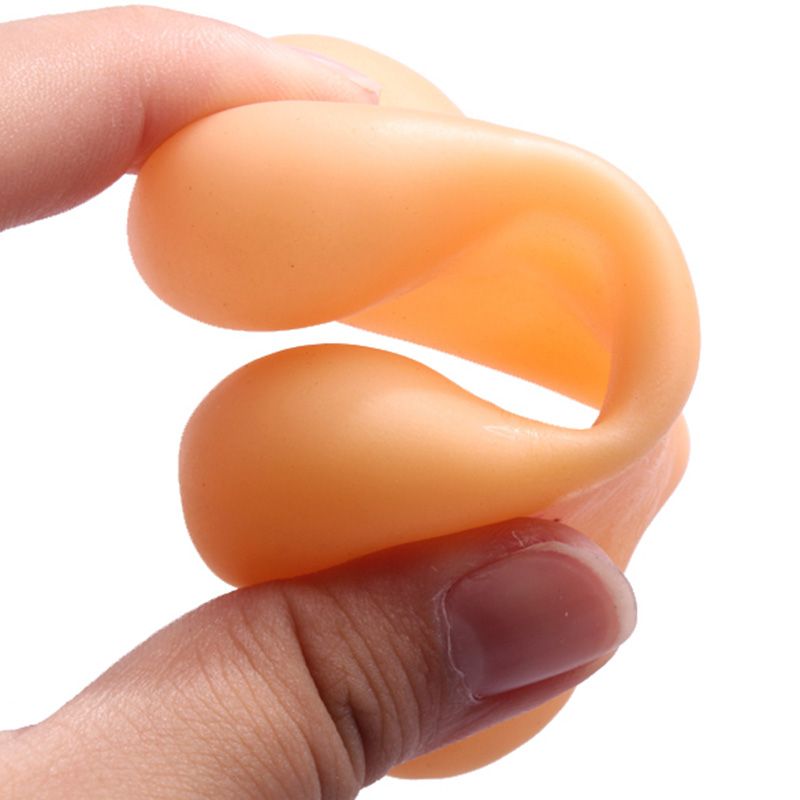 Resistant To Bite Bone Dog Puppy Molars Rubber Ball Play For Teeth Training Thermal Plastic Rubber Pet Dog Toys-Orange