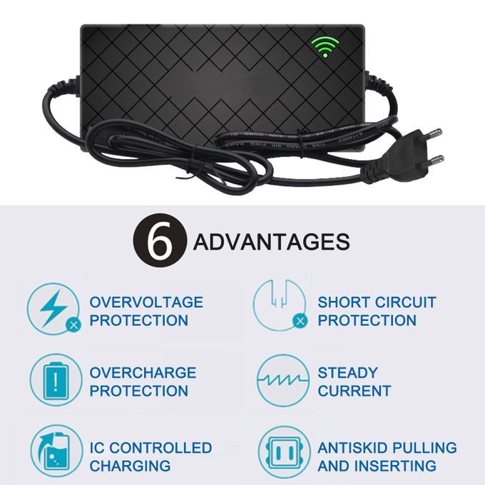 24V 2A Electric Bike Bicycle Smart Lithium Battery Charger
