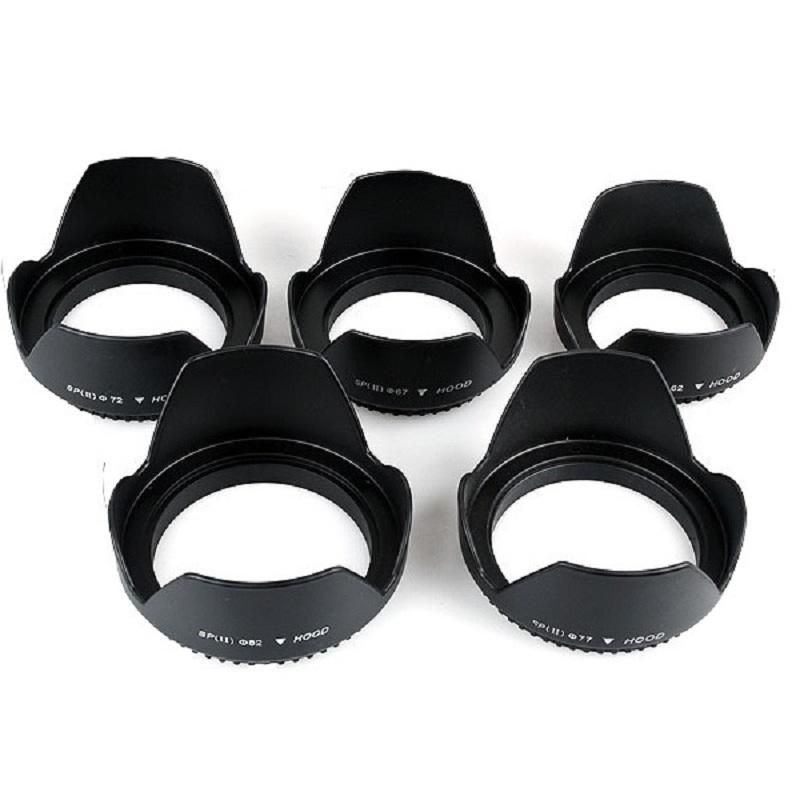 58mm Digital Tulip Flower Lens Hood for Canon EOS 77D 80D 90D Rebel T8i T7 T7i T6i T6s T6 SL2 SL3 DSLR Cameras