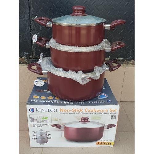 Kinelco Cooking Pots , 3 Set