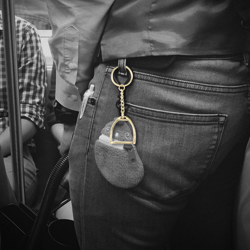 Zinc Alloy Key Chain Stirrup Key Ring Mini Keychain For Men