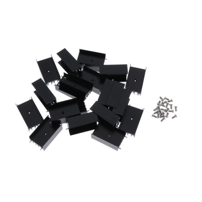 20x Transistor MOSFET Heat Sink Mini Aluminium 7805 Cooling Fin