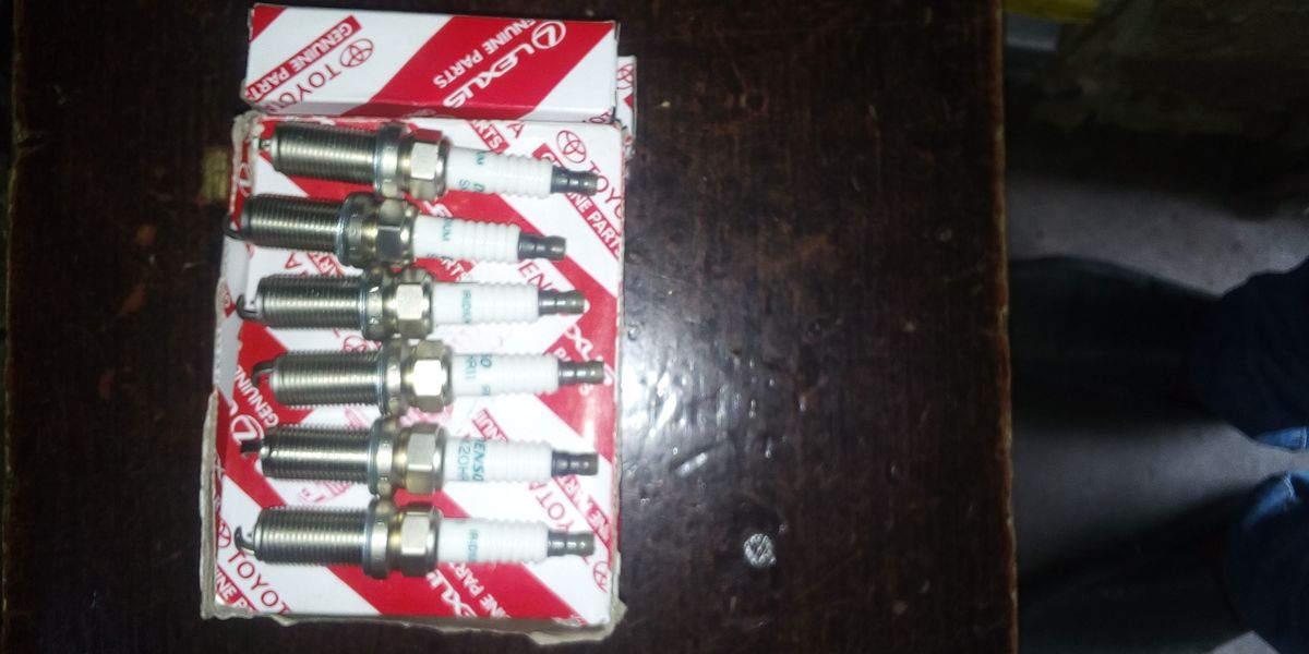 Six (6) Pieces Of Iridium Toyota Spark Plugs(long Thread)For Toyota, Nissan And Hyundai Engines Like Toyota Hilux, Hylander, Hiace 2TR, Lexus 350,330,300, Etc.