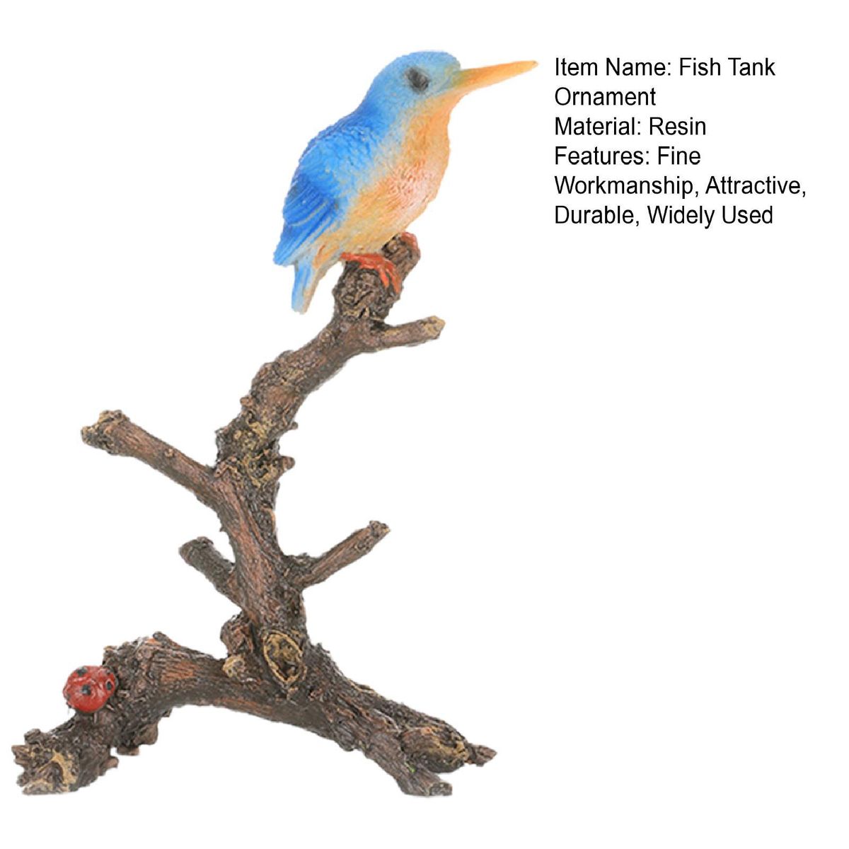 Aquarium Miniature Ornament Aquarium Fish Tank Landscaping Decoration Blue