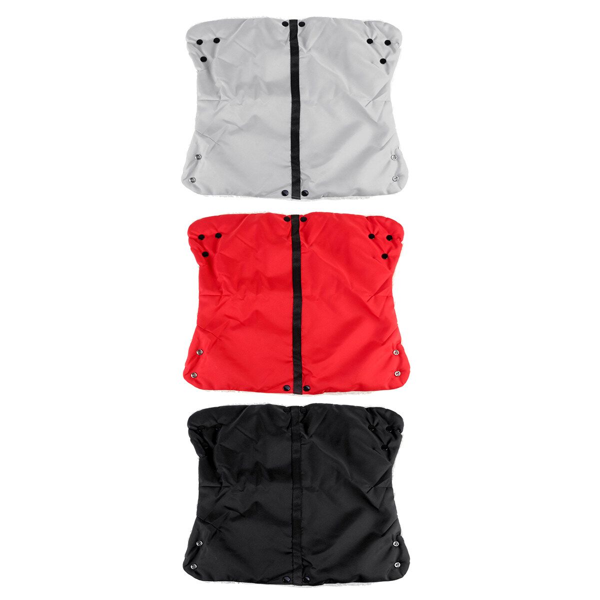 Child Baby Carriage Stroller Pushchair Winter Warm Fur Fleece Hand Cover Red