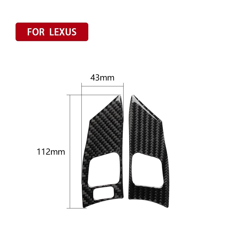 Car Carbon Fiber Steering Wheel Button A Decorative Sticker For Lexus IS250 300 350C 2006-2012 Left And Right Drive Universal